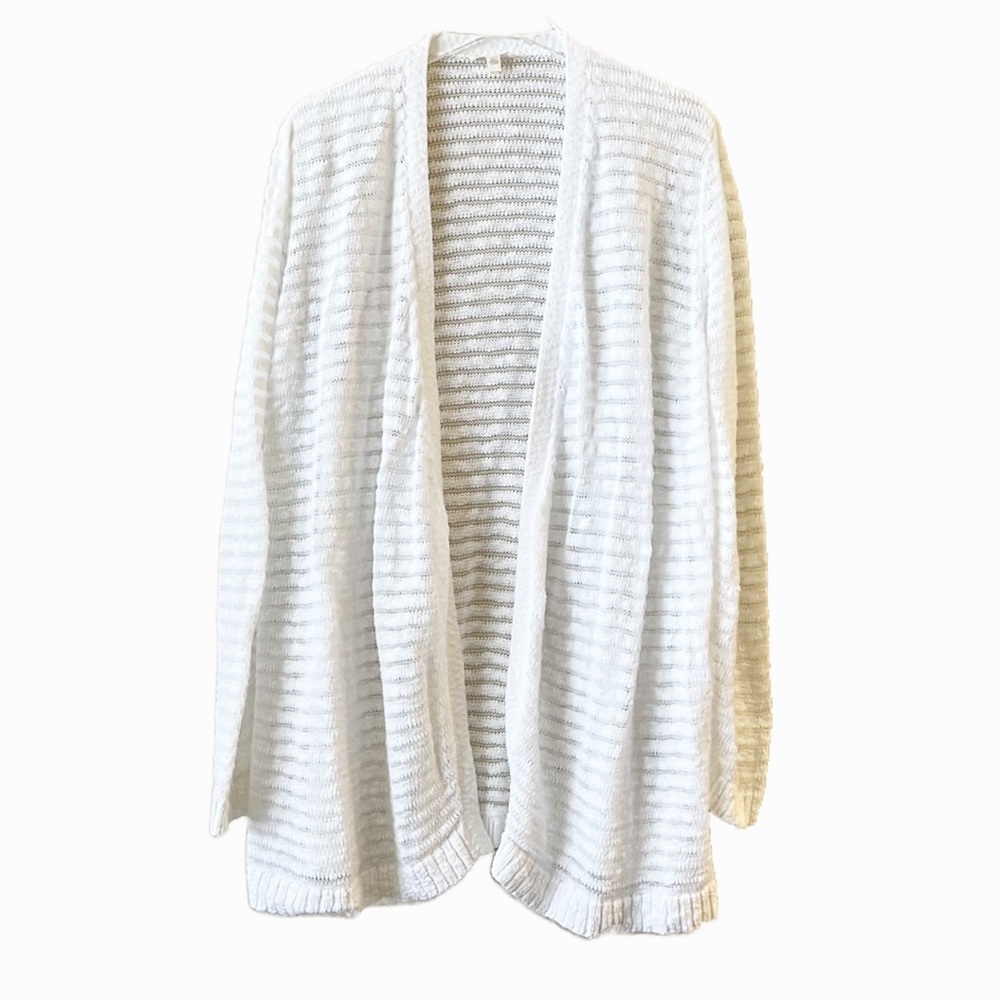 Eileen Fisher White Cardigan XL